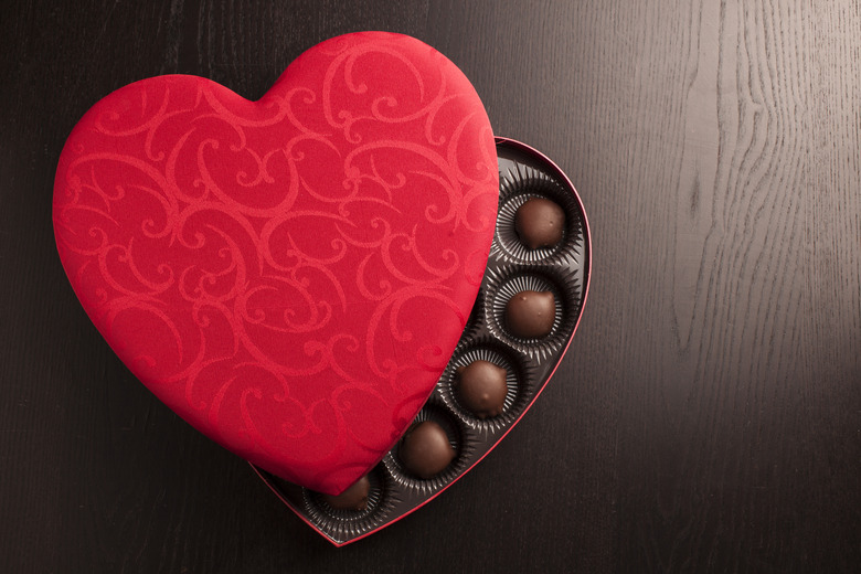 Heart-shaped box of chocolates