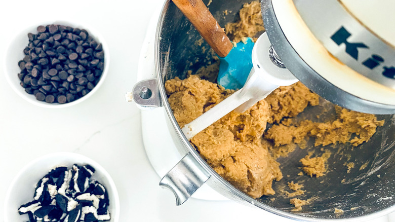 cookie dough in bowl 