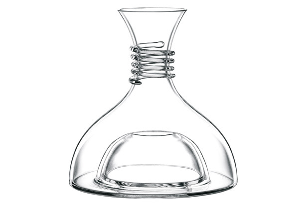 Spieglau Red and White Decanter