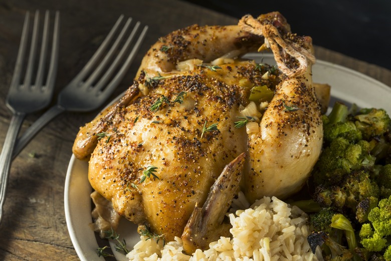 Lemon Basil Cornish Hens 