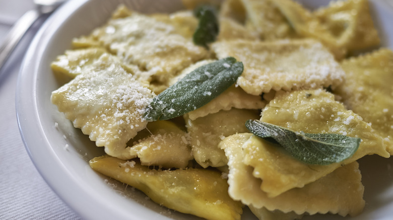 ravioli brown butter sage parmesan