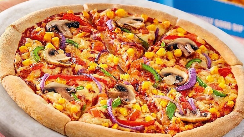 Domino's vegan pizza without cheese