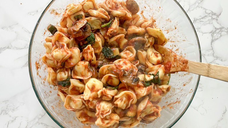 vegetable tortellini casserole filling 