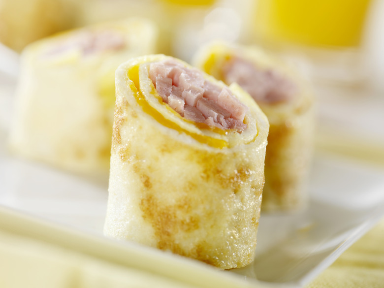 Ham and Gruyere Crepes