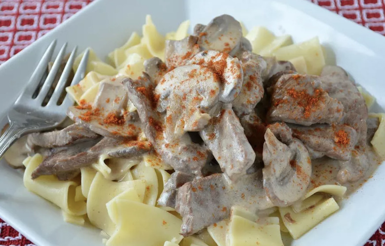 Beef and Mushroom Stroganoff