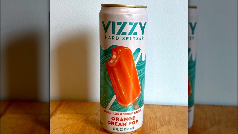 Can of orange Cream pop
