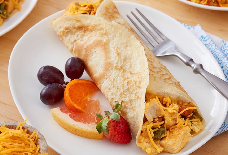 Chicken and Chorizo Breakfast Burrito 