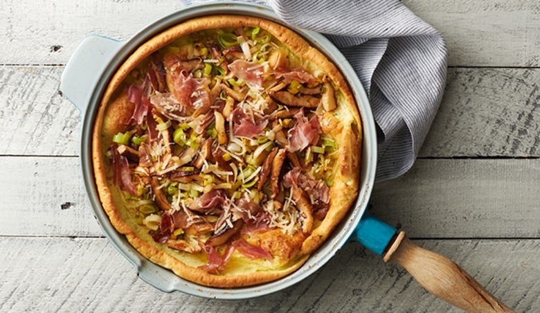 Mushroom and Prosciutto Dutch Baby 