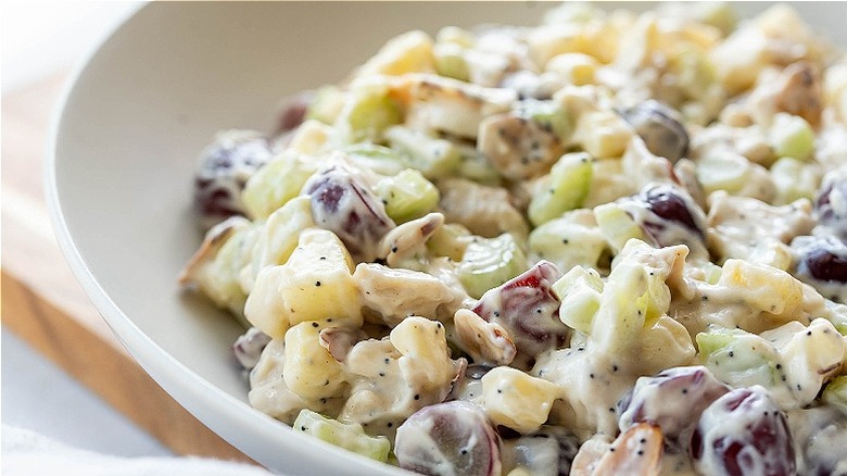 chicken salad in bowl