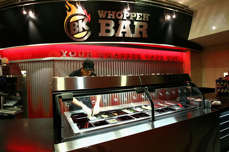 Burger King Whopper Bar