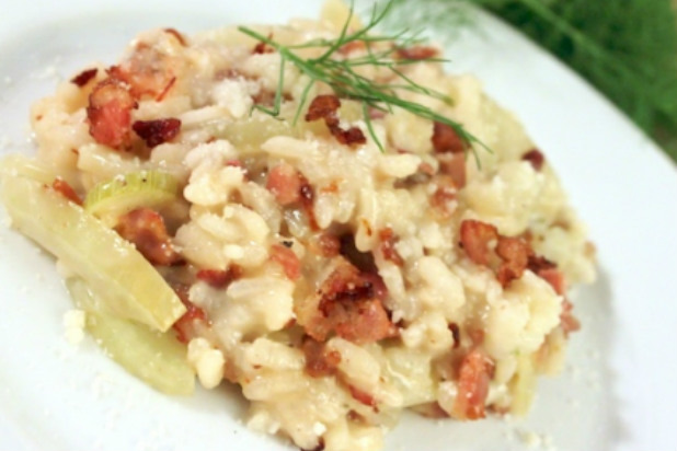 Risotto with Fennel and Pancetta 