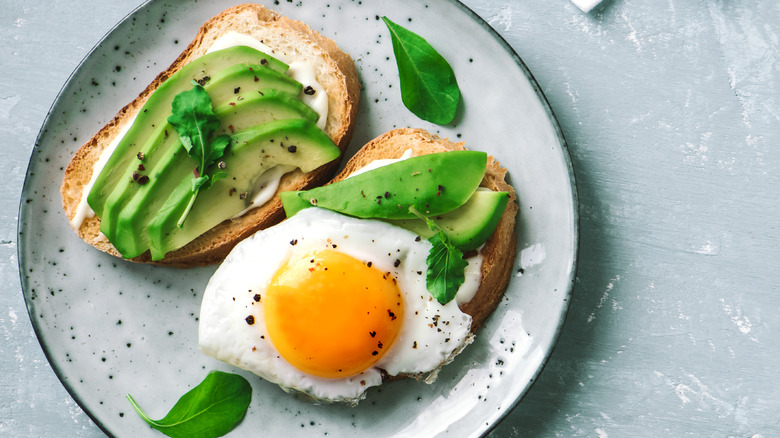 Avocado toast with egg