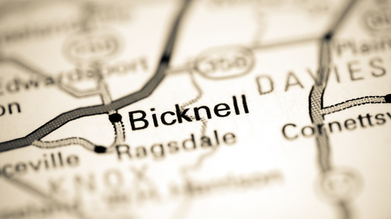 map of Bicknell, Utah