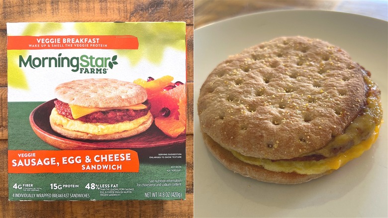 Morning Star breakfast sandwich