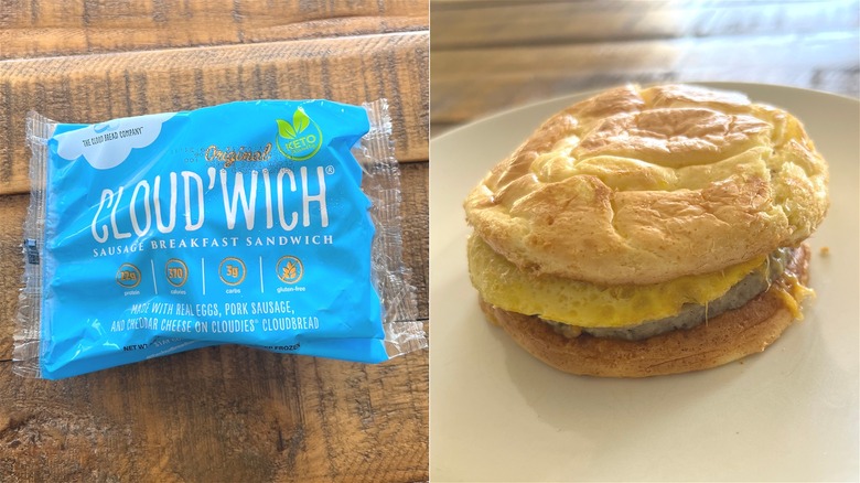 Cloud'wich breakfast sandwich