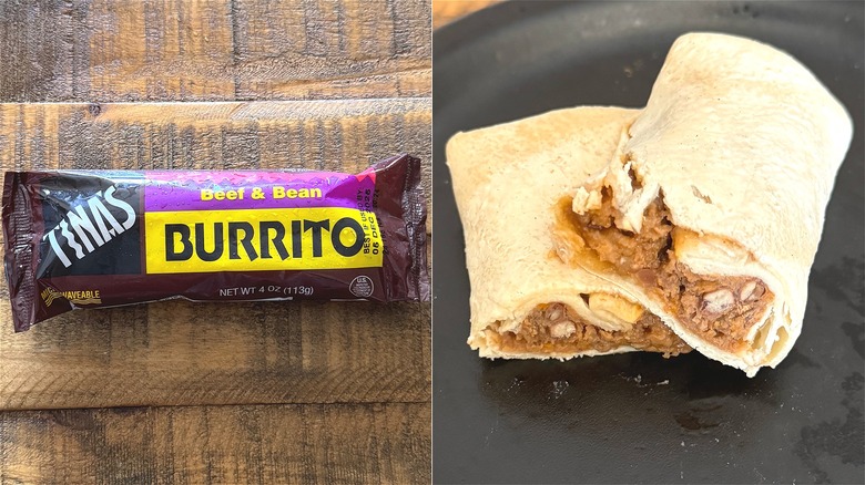 Tina's Beef & Bean Burrito