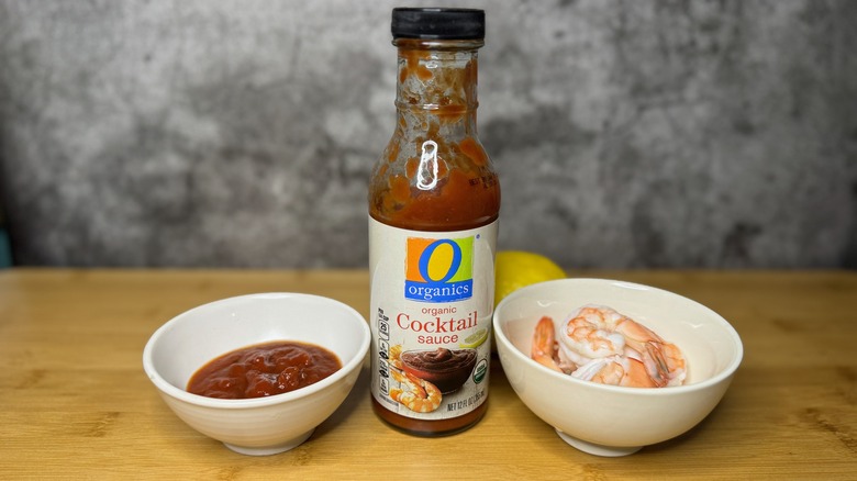 O Organics cocktail sauce and shrimp