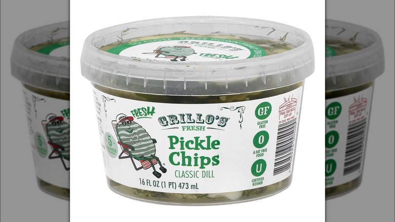 Container of Grillo pickles