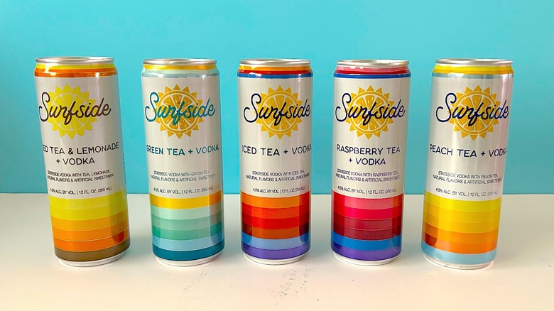 Surfside hard iced tea cans