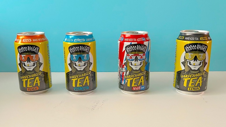 Cans of VooDoo Ranger hard iced tea