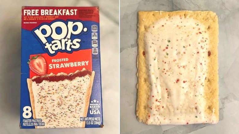 Frosted Strawberry box and Pop-Tart