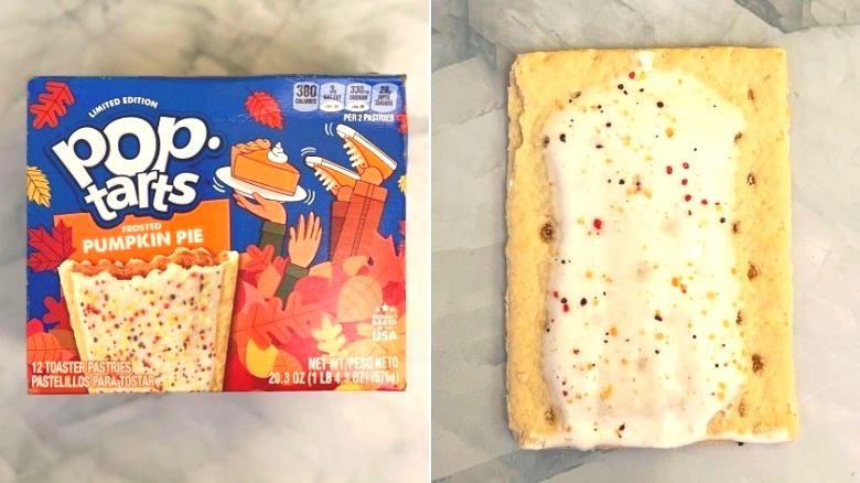 Frosted Pumpkin Pie box and Pop-Tart