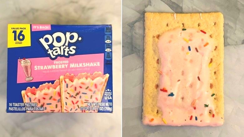 Frosted Strawberry Milkshake box and Pop-Tart