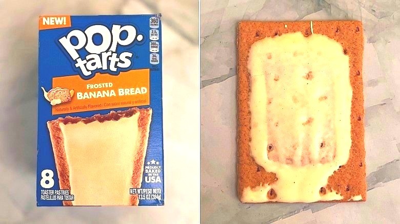 Frosted Banana Bread box and Pop-Tart