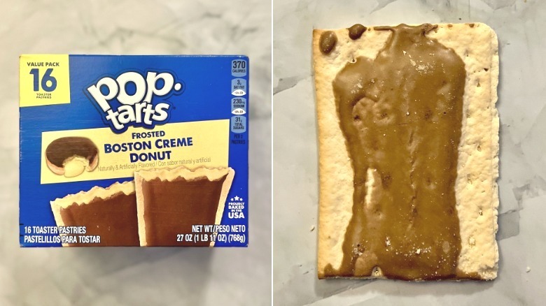 Boston Creme Pop-Tart and box