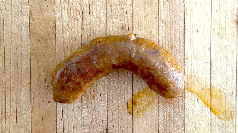 Microwaved Italian sausage