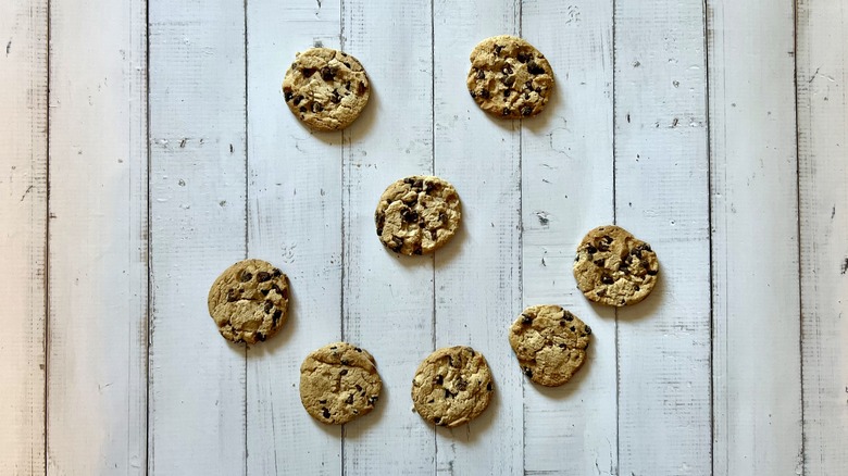 Smiley face made of cookies