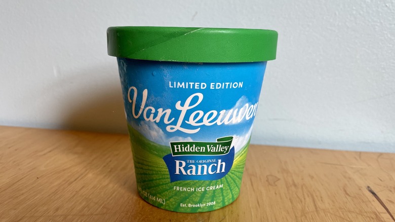 Pint of ranch ice cream