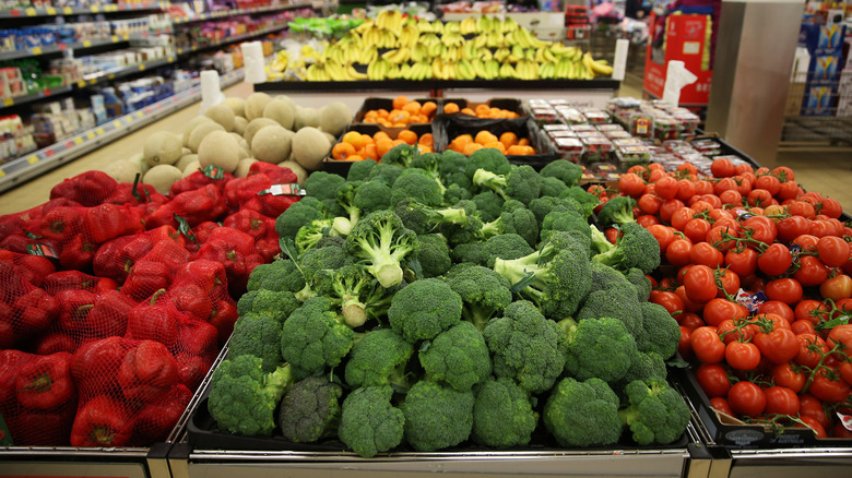 produce section at Aldi