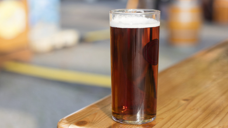 traditional altbier on a table