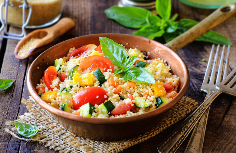 Cinnamon-Scented Millet With Grilled Summer Vegetables