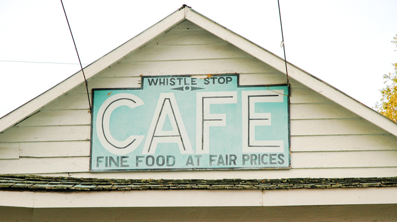 Storefront of the Whistle Stop Cafe from the movie "Fried Green Tomatoes"