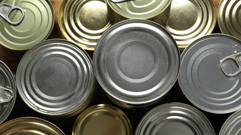 Various canned goods