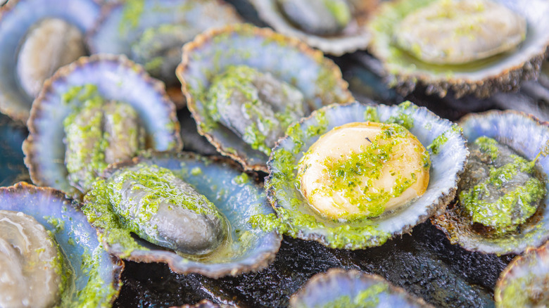 Limpets ready to eat