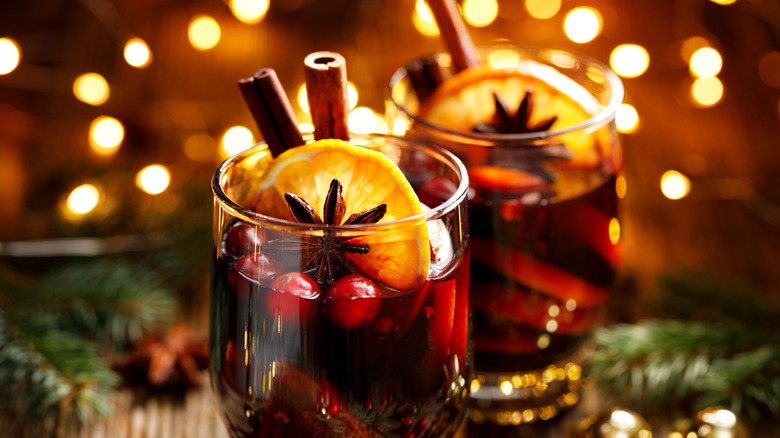 Mulled wine with spices