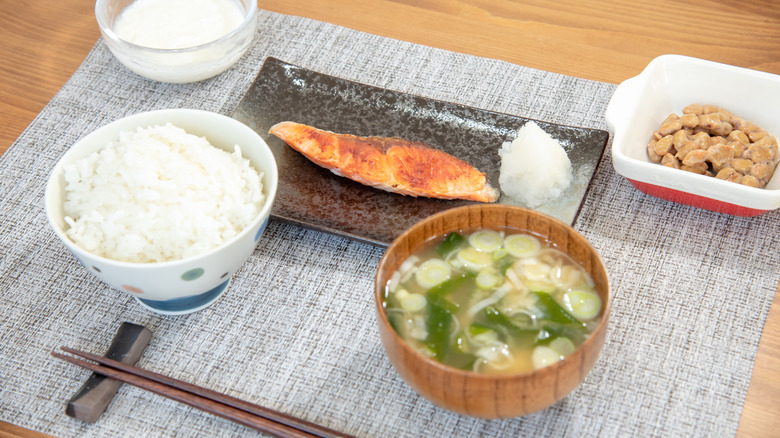 Japanese breakfast teishoku