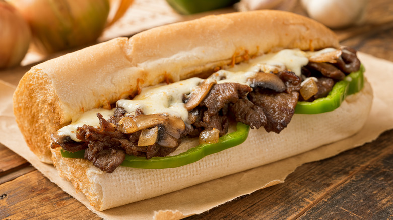 cheesesteak with provolone