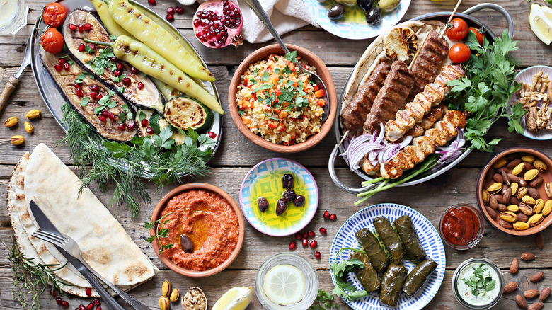 Middle Eastern feast