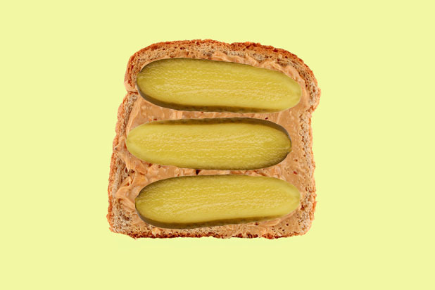 Peanut Butter and Pickle Sandwich