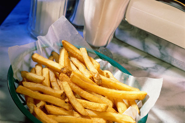 Fries and a Vanilla Milkshake 