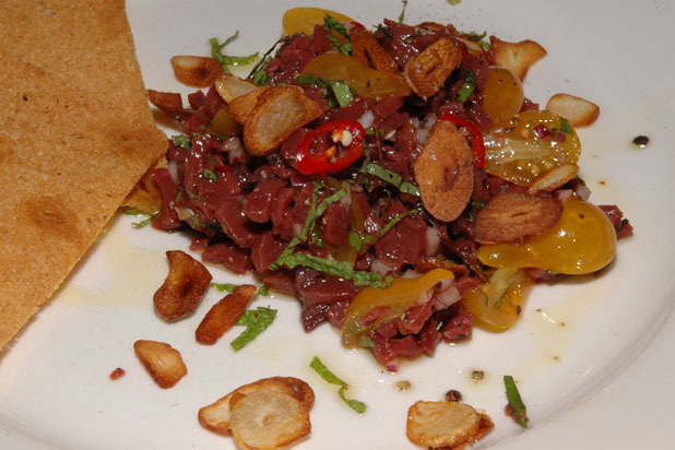 Chris Cosentino's Beef Heart Tartare - Puttanesca Style Recipe