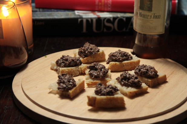 Vin Santo Chicken Liver Crostini Recipe