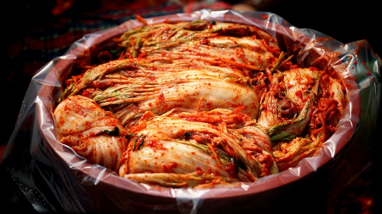 Bucket of kimchi