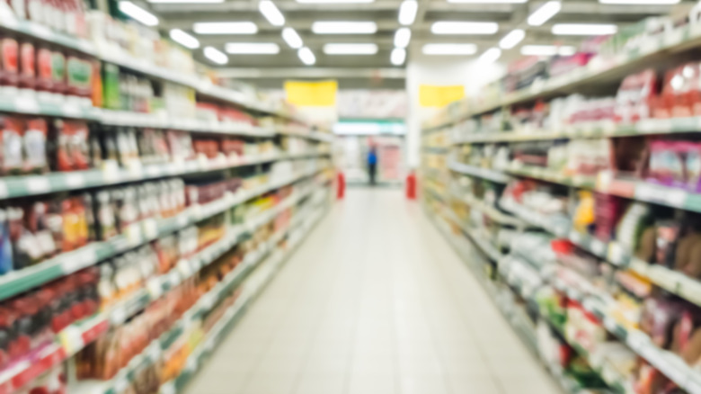 Interior of a supermarket