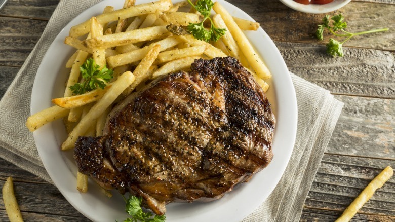 Steak and french fries