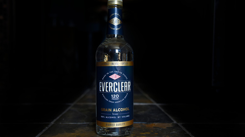 Bottle of 120-proof Everclear